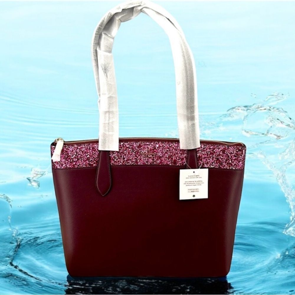 Kate Spade Glitter Flash Tote Shoulder Bag Purse